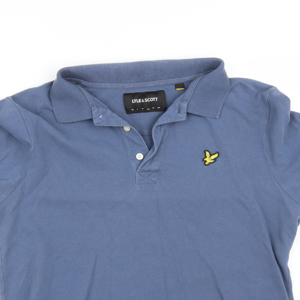 Lyle & Scott Mens Blue    Polo Size L