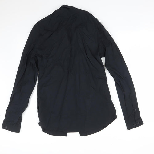 Topman Mens Black    Button-Up Size M