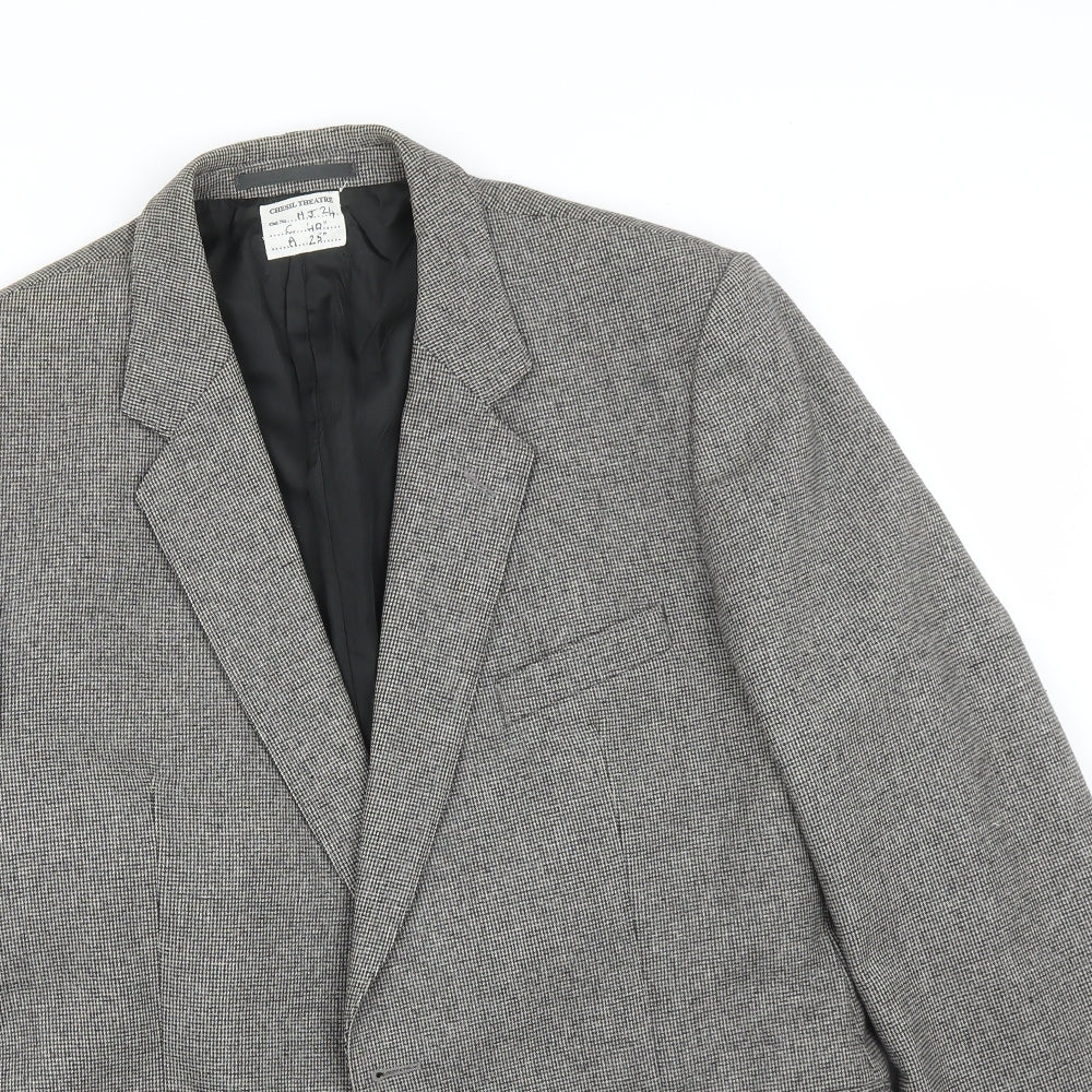 Boss Mens Multicoloured Check  Jacket Suit Jacket Size 40
