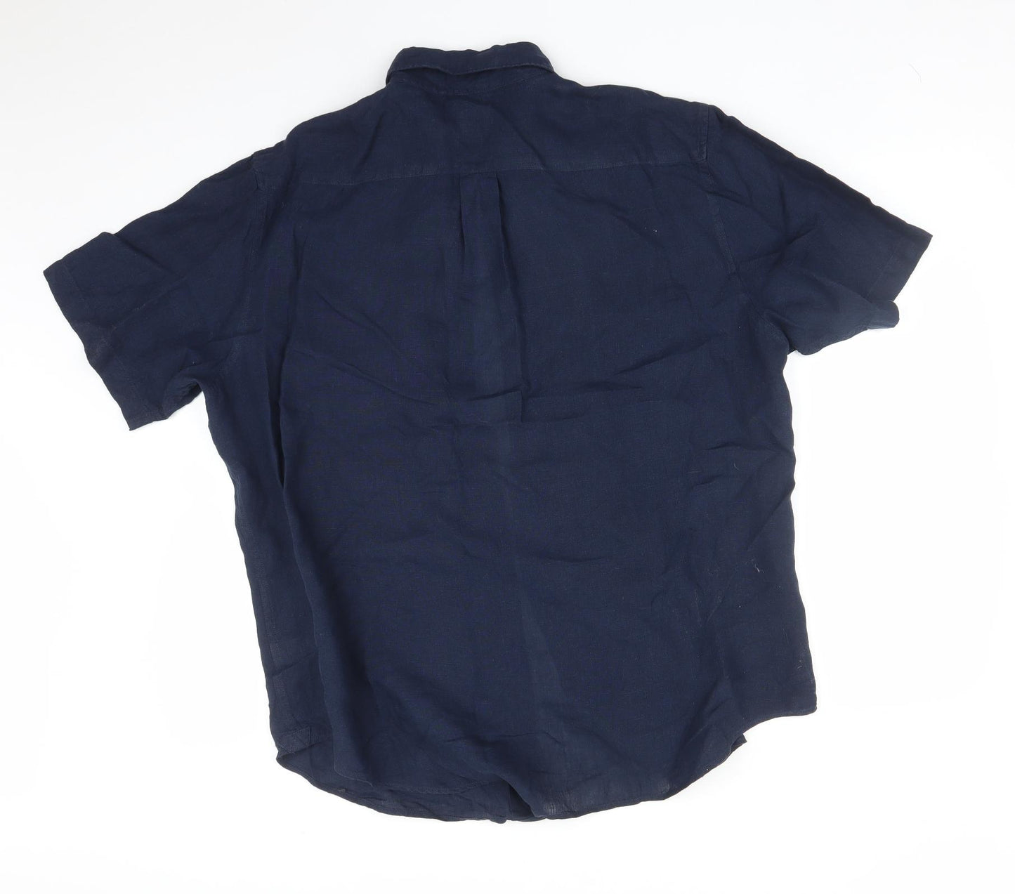 John Lewis Mens Blue    Button-Up