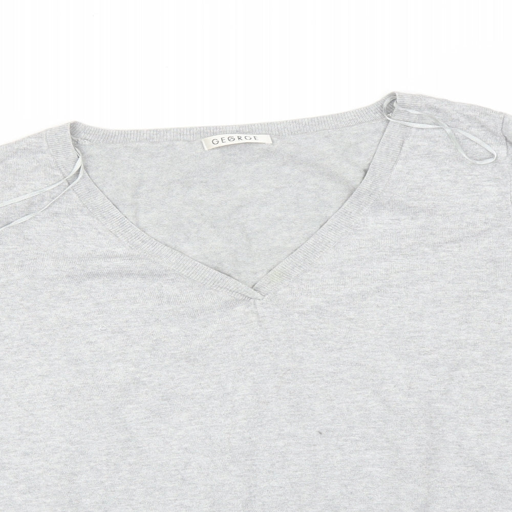 George Womens Grey   Basic T-Shirt Size 20