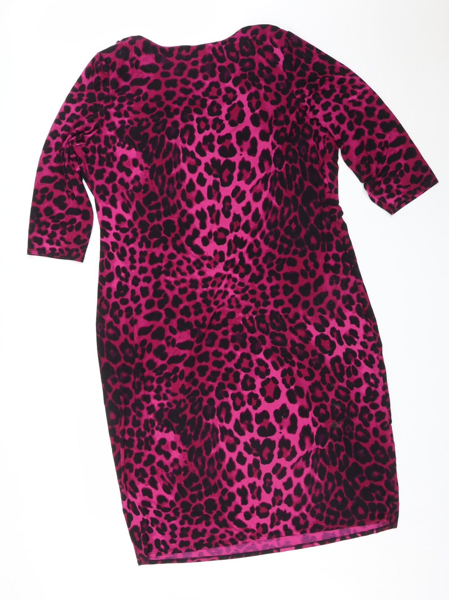 Per Una Womens Multicoloured Animal Print  Bodycon  Size 22