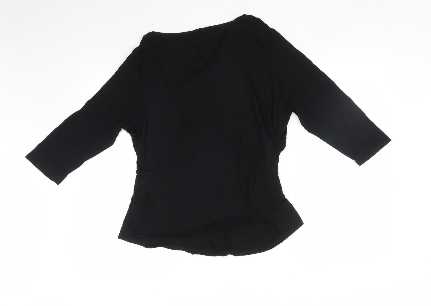 M&S Womens Black   Basic T-Shirt Size 20