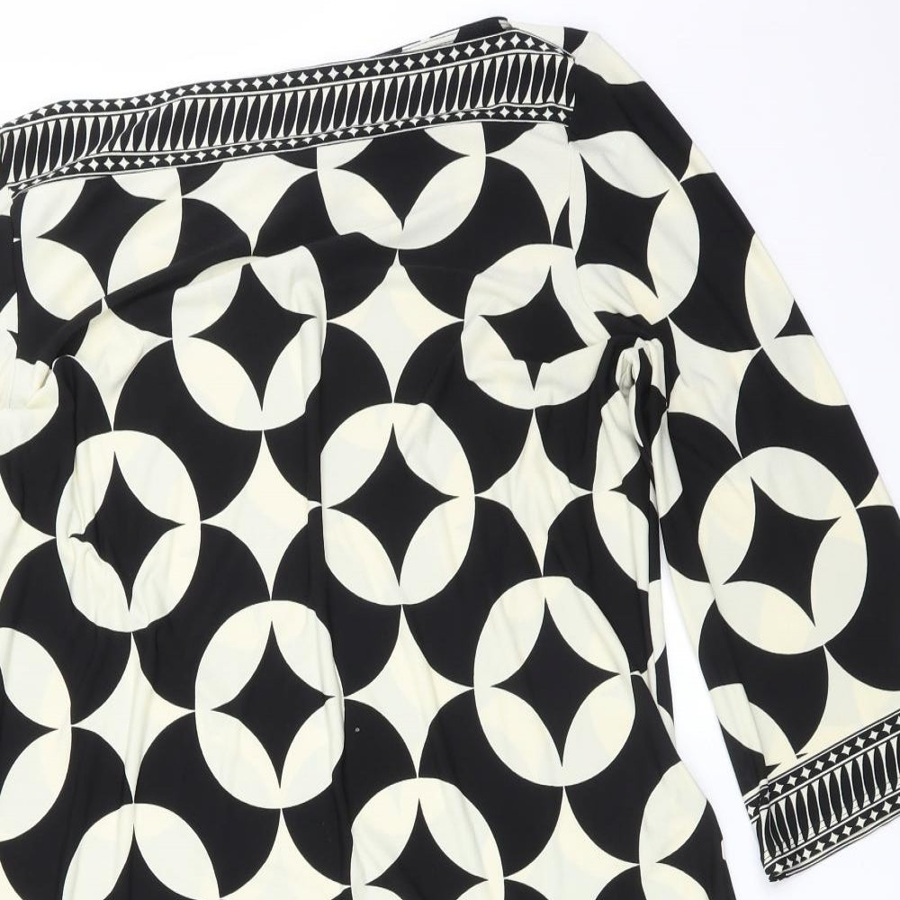 Wallis Womens Multicoloured Geometric  A-Line  Size 18