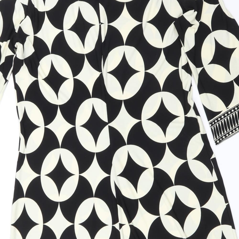 Wallis Womens Multicoloured Geometric  A-Line  Size 18