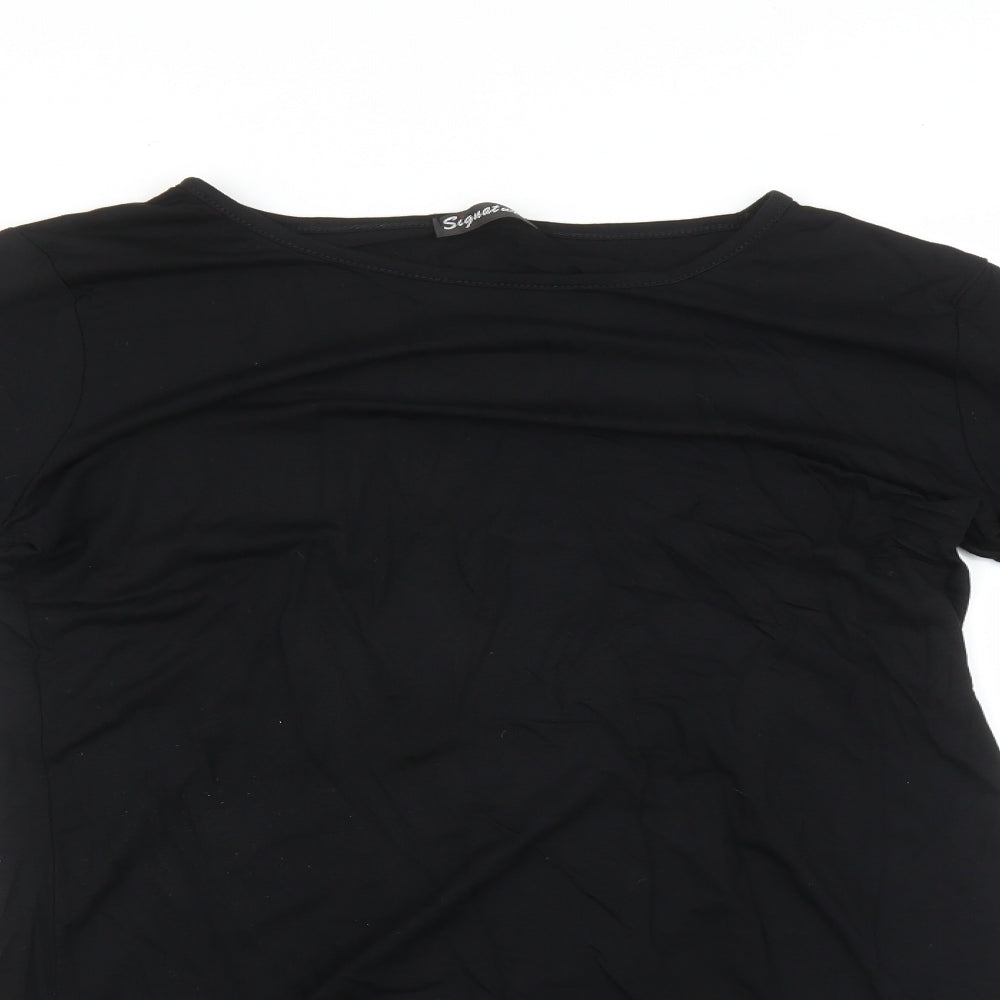Signature Womens Black   Basic T-Shirt