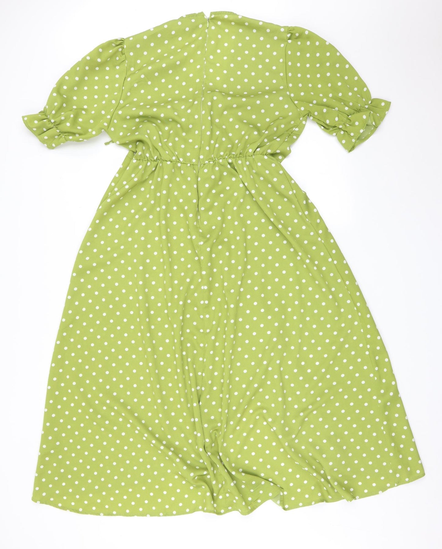 AX Womens Green Polka Dot  Wrap Dress  Size 14