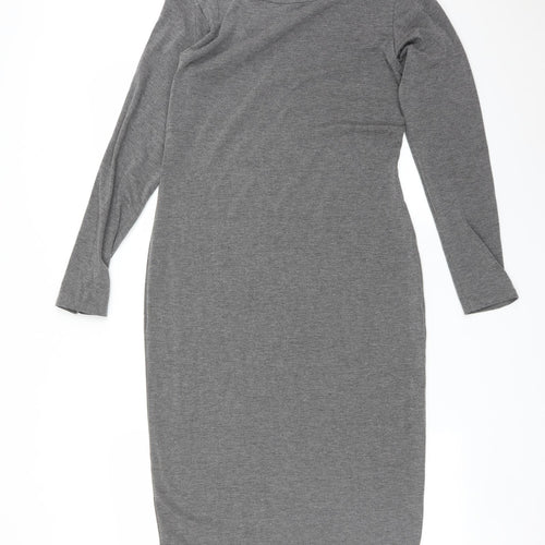 MISS BLUSH Womens Grey   Bodycon