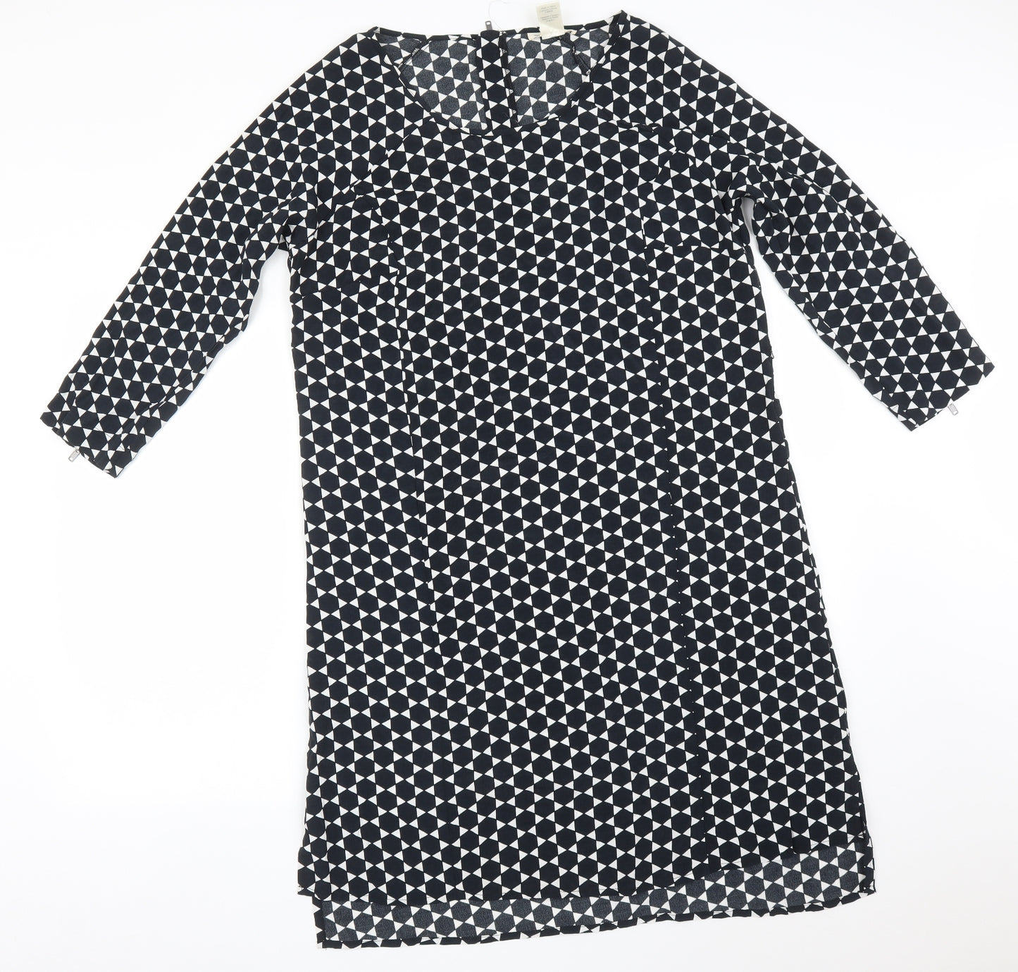 Ellos Womens Multicoloured Geometric  A-Line  Size 14
