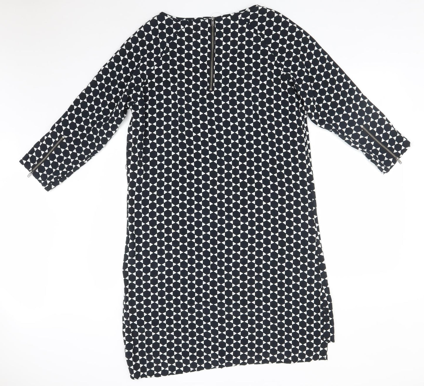 Ellos Womens Multicoloured Geometric  A-Line  Size 14