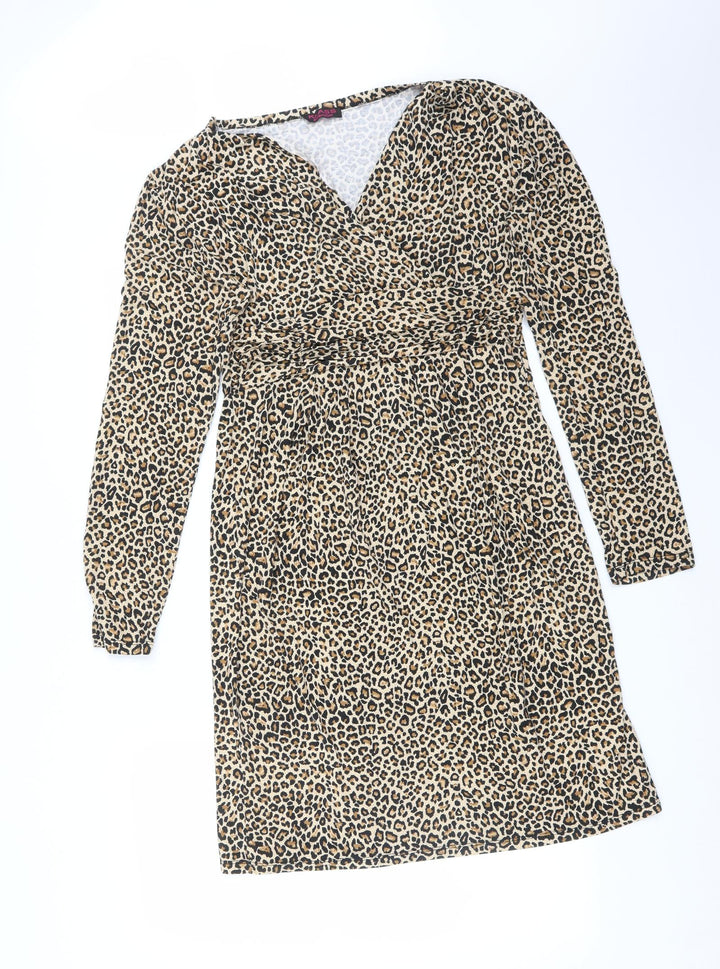 Klass Womens Multicoloured Animal Print Pencil Dress