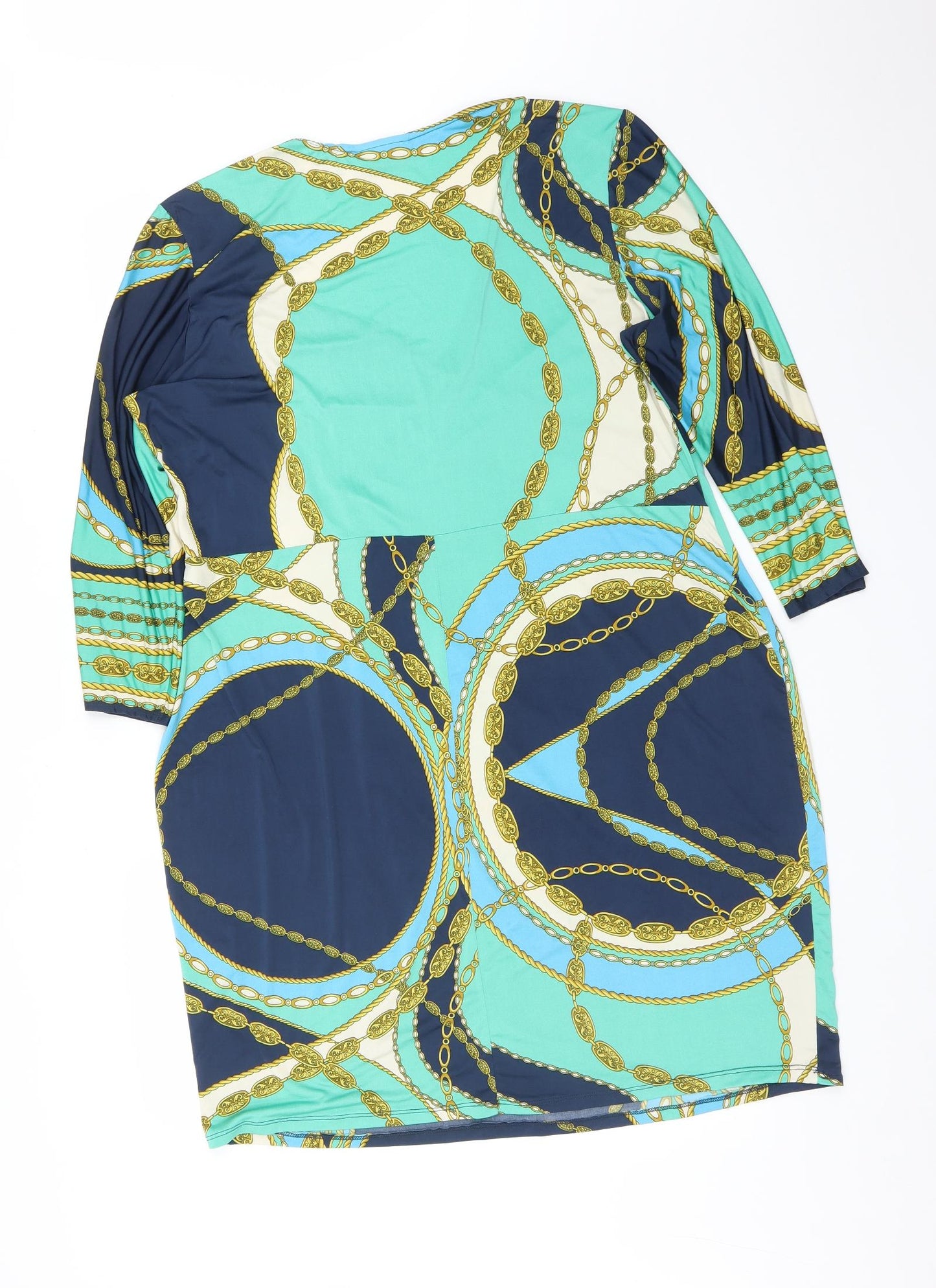 Wallis Womens Multicoloured Geometric  A-Line  Size 20