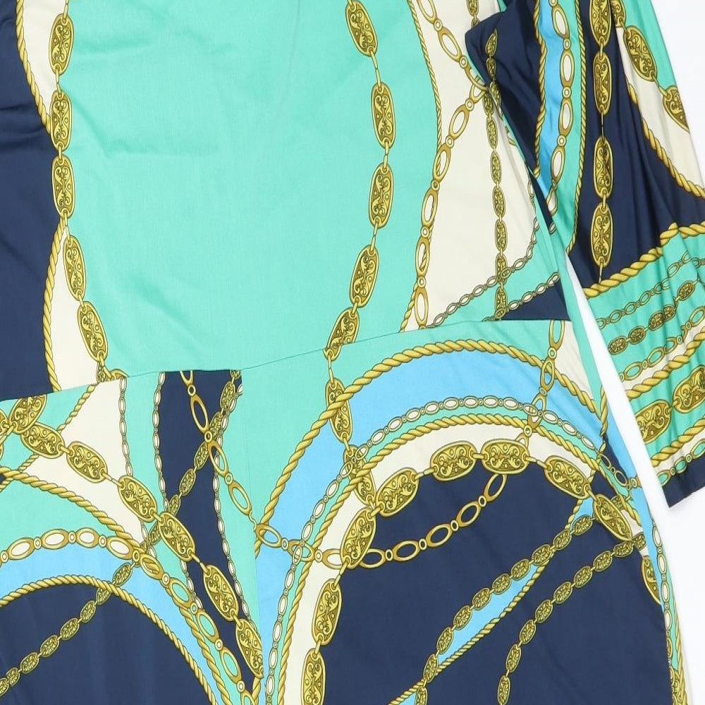 Wallis Womens Multicoloured Geometric  A-Line  Size 20