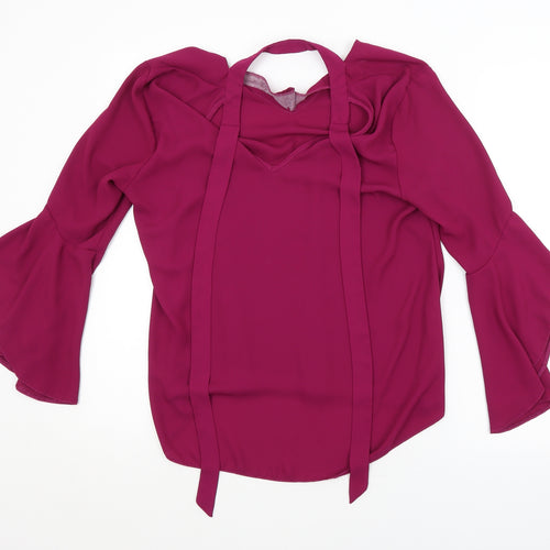 George Womens Purple   Basic Blouse Size 12