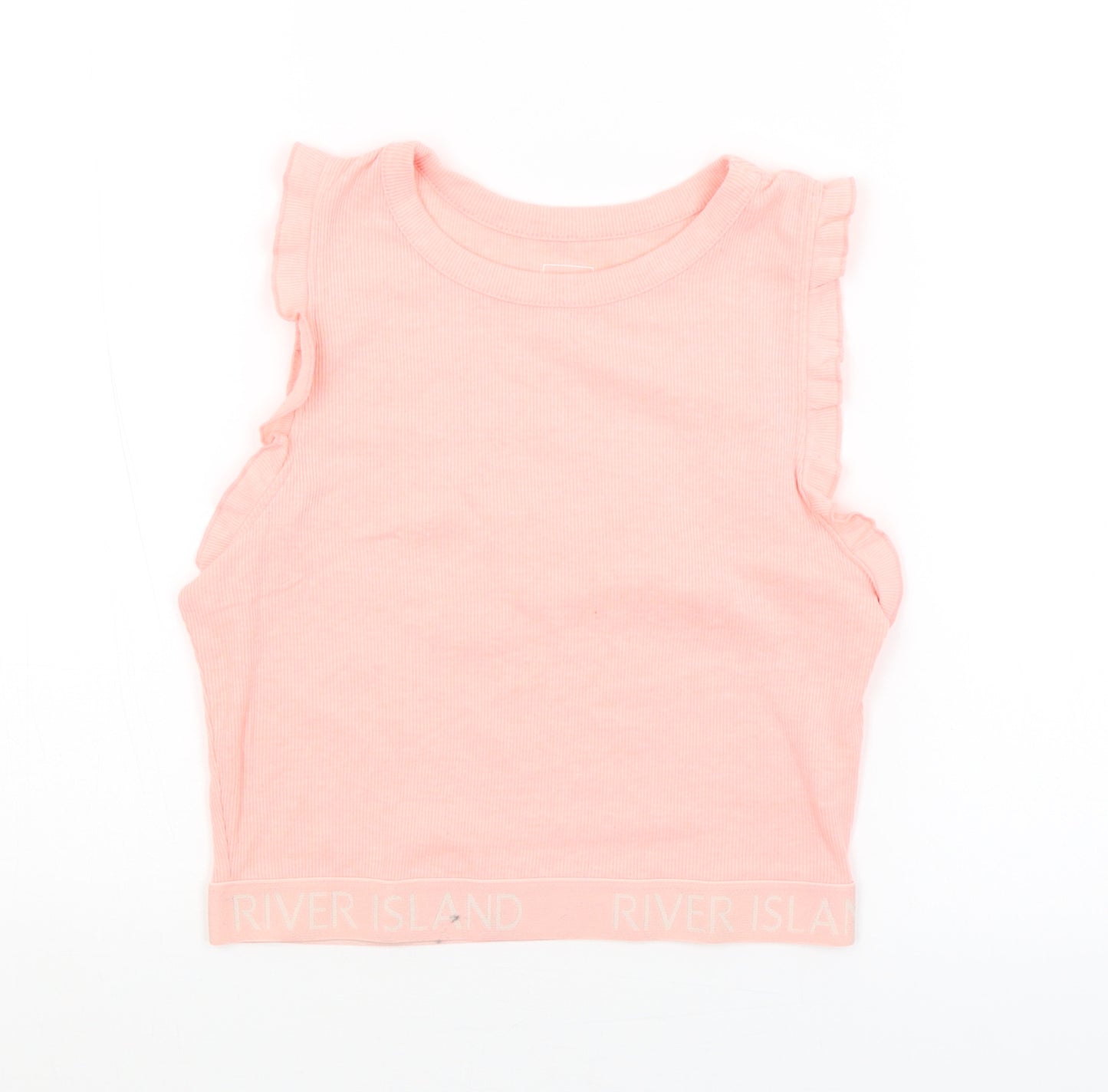 River Island Girls Pink   Basic Tank Size 11-12 Years