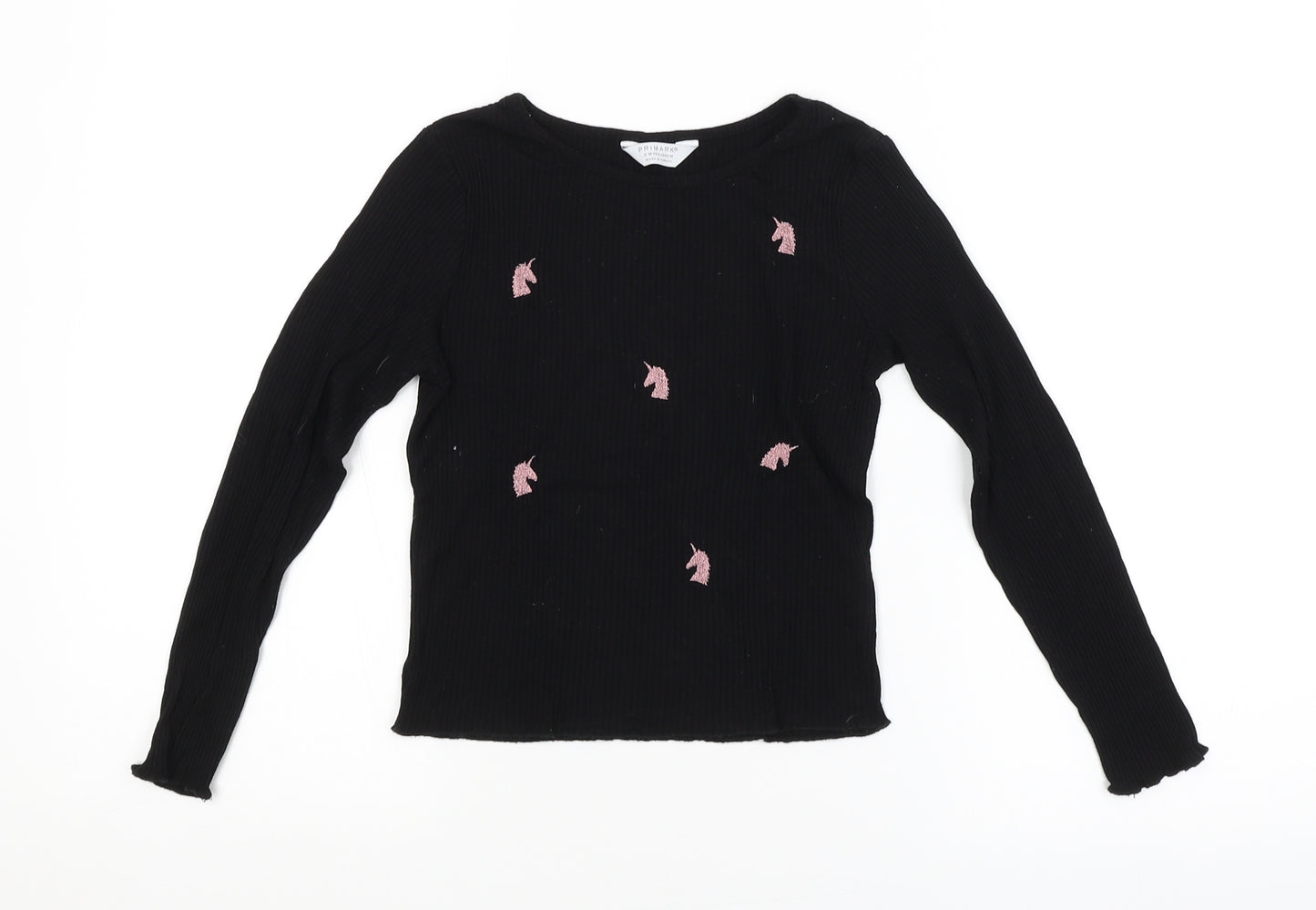 Primark Girls Black   Pullover Jumper Size 9-10 Years