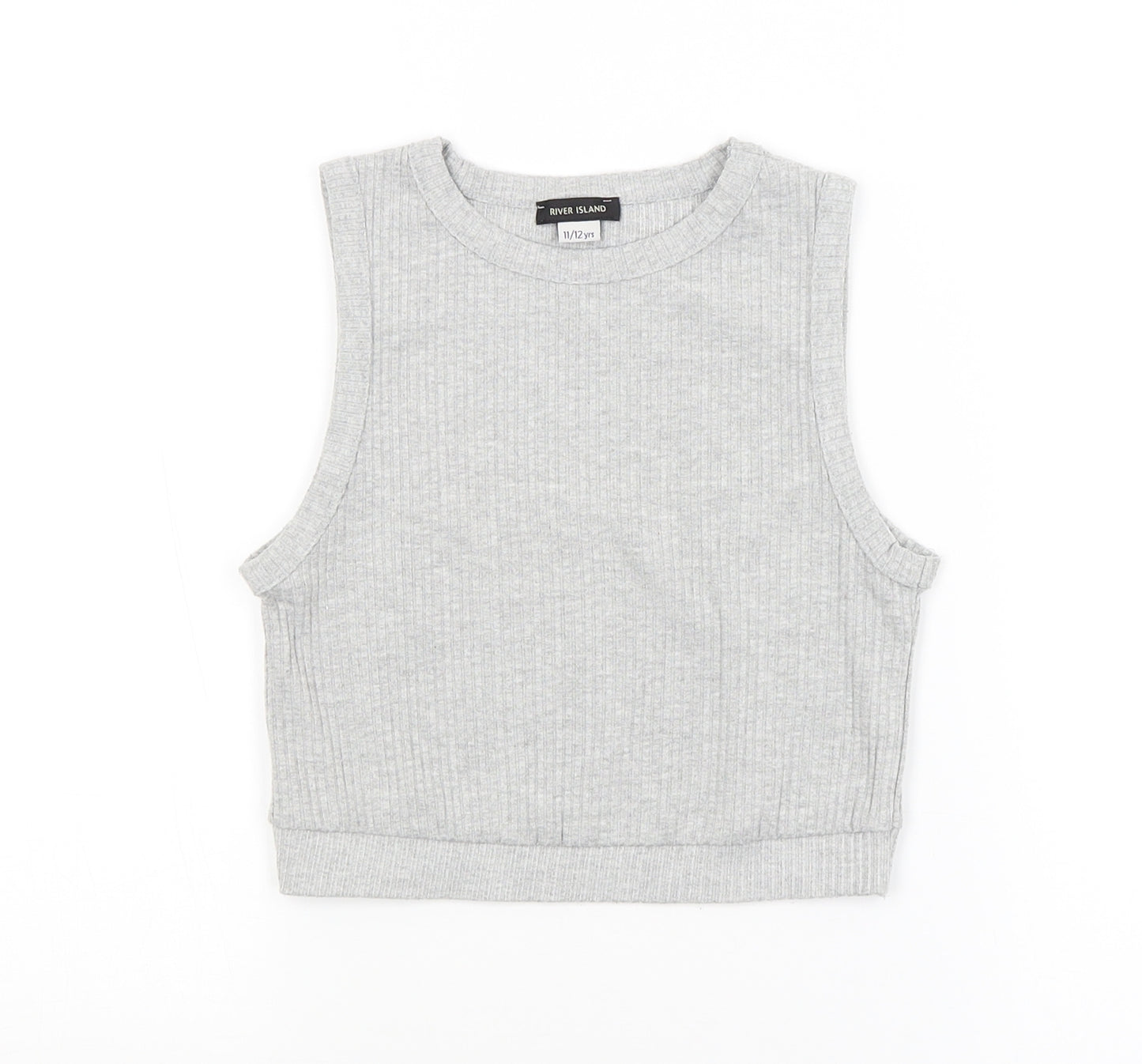 River Island Girls Grey   Basic Tank Size 11-12 Years