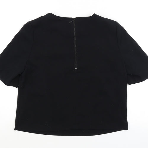 M&S Womens Black   Basic Blouse Size 14