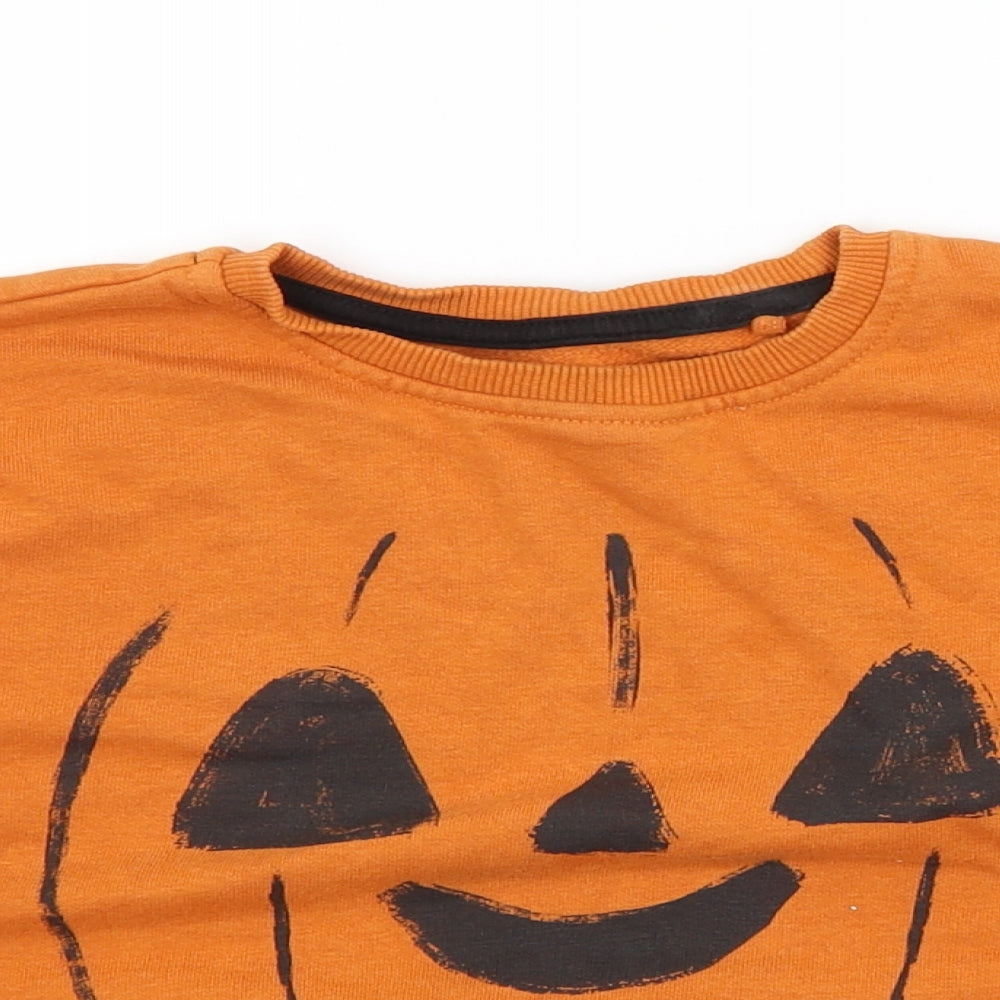 George Boys Orange   Pullover Jumper Size 2-3 Years  - HALLOWEEN