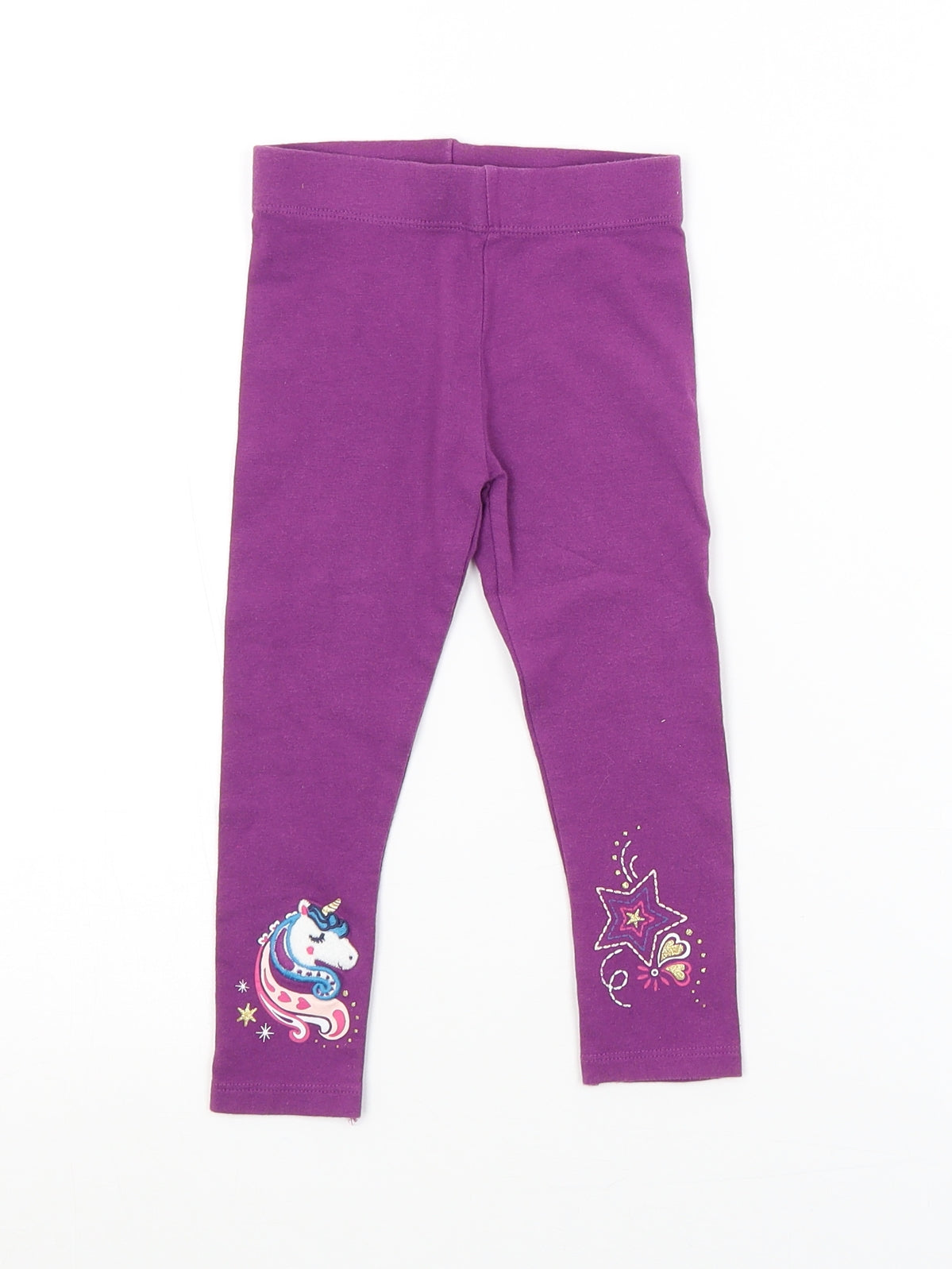 Nutmeg Girls Purple   Jogger Trousers Size 18-24 Months