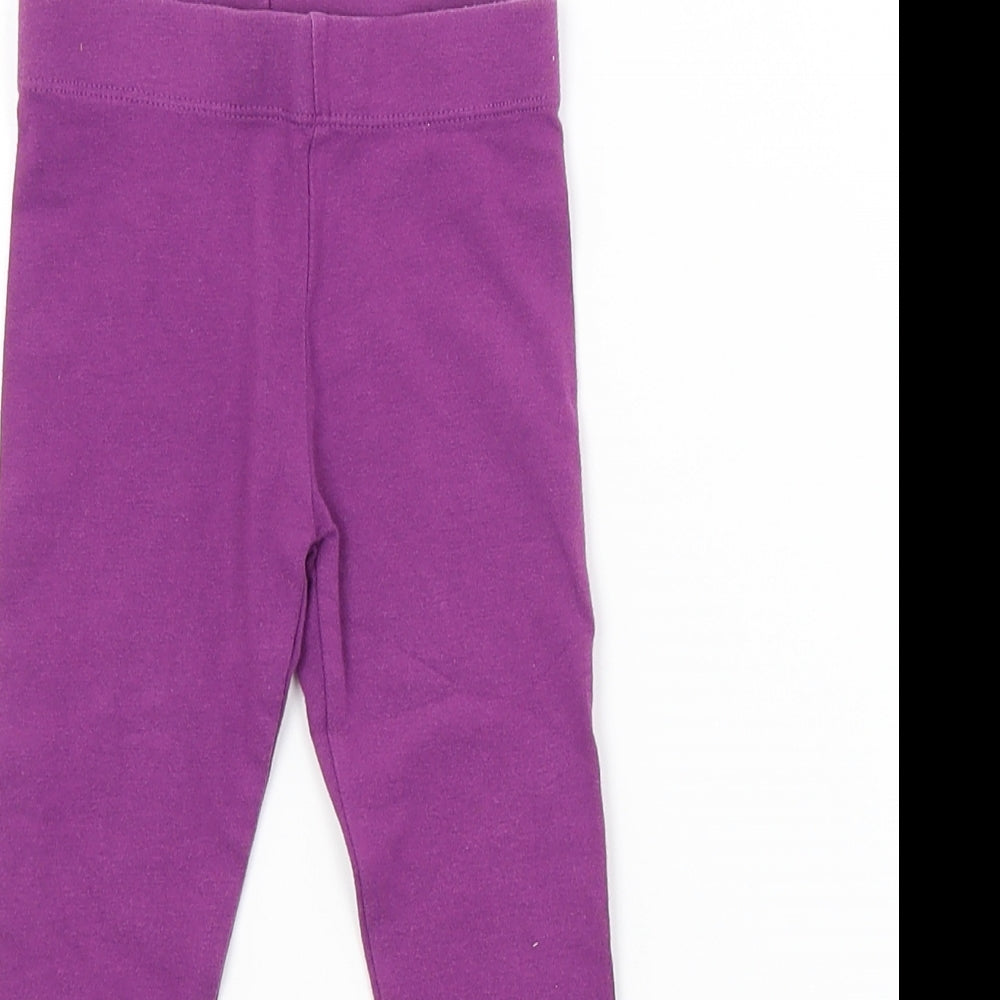 Nutmeg Girls Purple   Jogger Trousers Size 18-24 Months