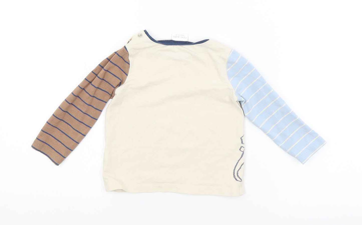 NEXT Baby Multicoloured Striped  Basic T-Shirt Size 9-12 Months