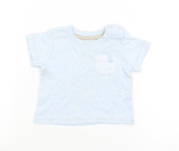 George Baby Blue Basic T-Shirt Size 0-3 Months
