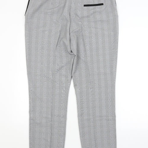 Preworn Womens Grey Check  Trousers  Size 16 L29 in