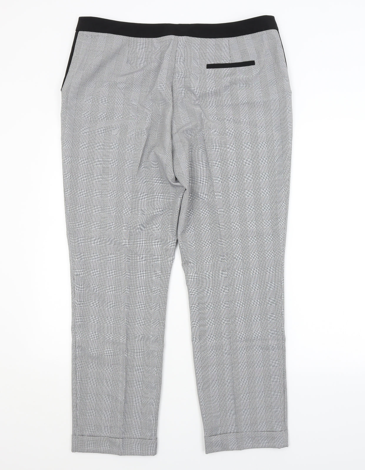 Preworn Womens Grey Check  Trousers  Size 16 L29 in