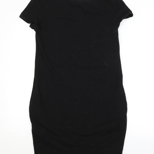 MEGI Womens Black   T-Shirt Dress  Size S