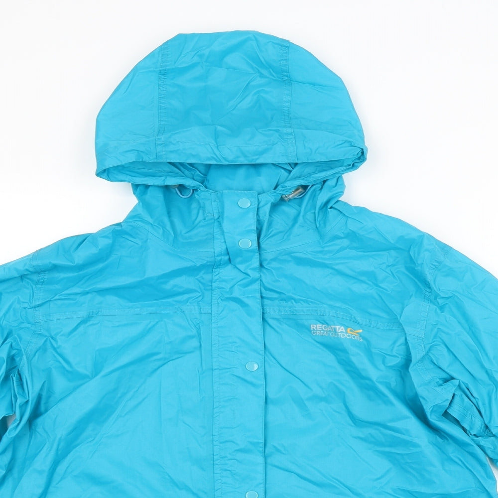 Regatta Womens Blue   Rain Coat Coat Size 16