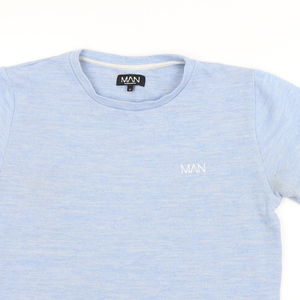 Boohoo Mens Blue    T-Shirt Size M