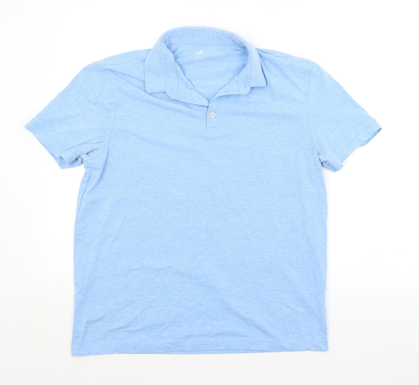 H&M Mens Blue    Polo Size M