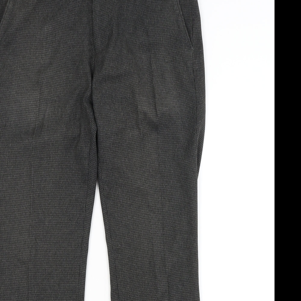 NEXT Mens Grey Check  Trousers  Size 32 in L31 in