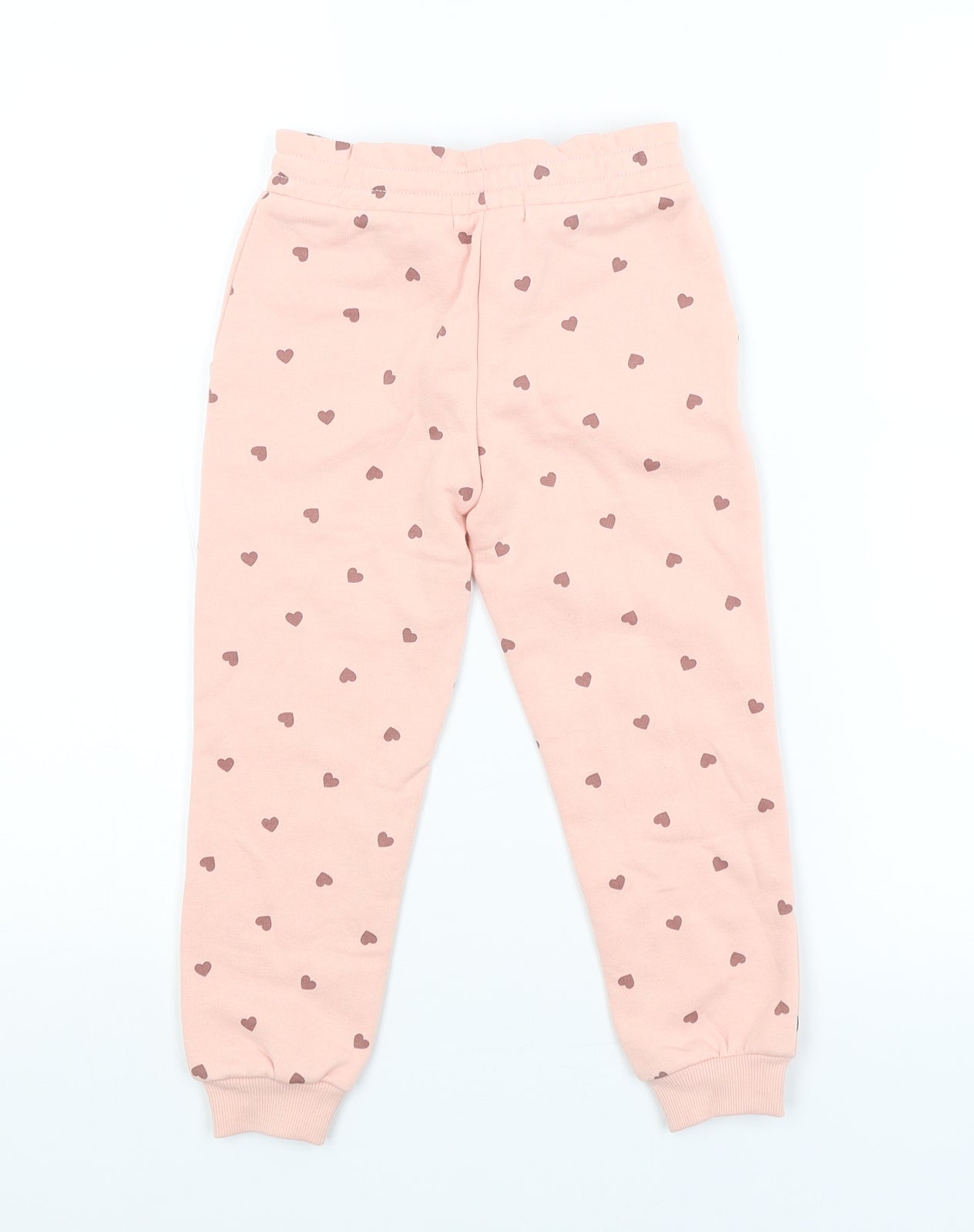 Primark Girls Pink Spotted  Sweatpants Trousers Size 3-4 Years