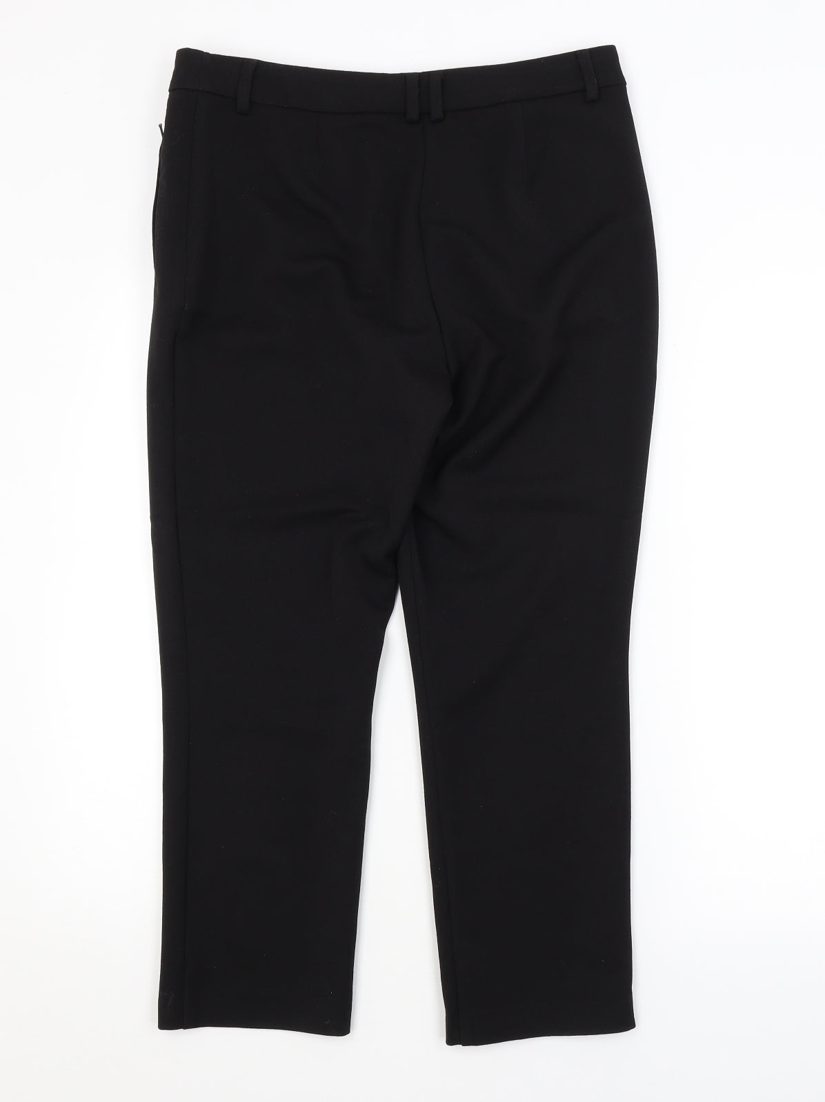 M&S Womens Black   Trousers  Size 12 L25 in