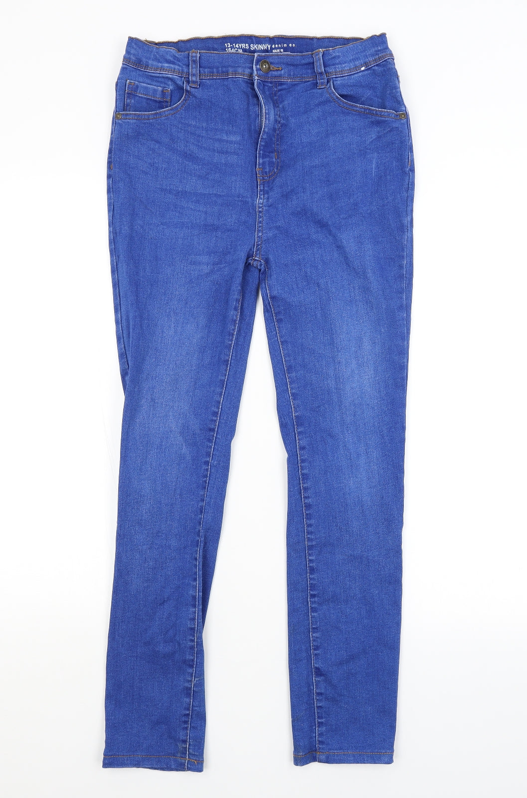 Primark Girls Blue   Skinny Jeans Size 13-14 Years