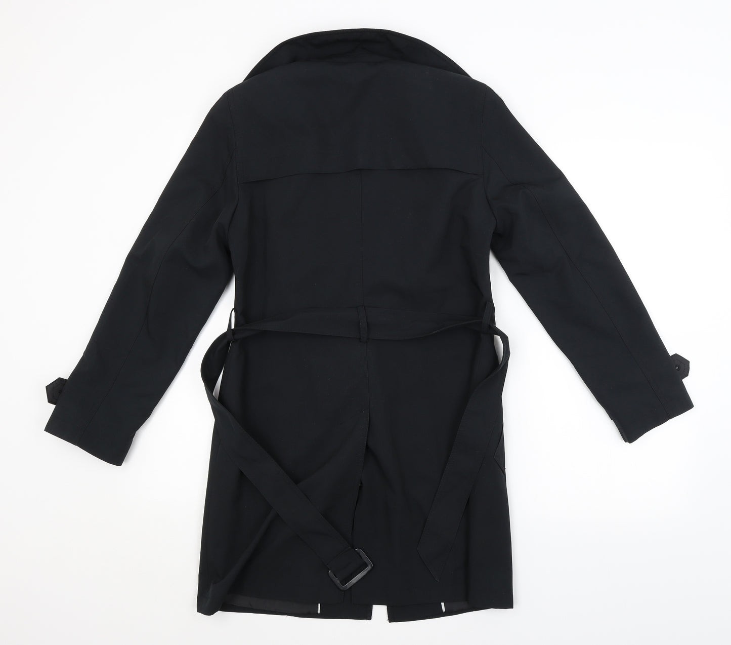 M&S Womens Black   Pea Coat Coat Size 8