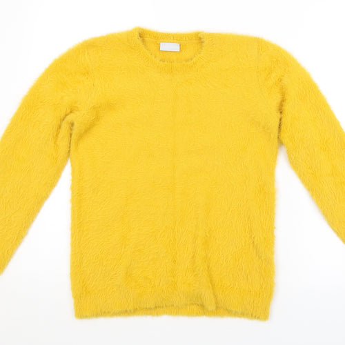 Preworn Girls Yellow   Pullover Jumper