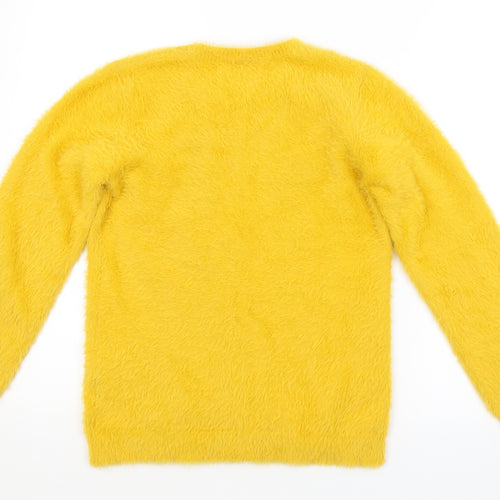 Preworn Girls Yellow   Pullover Jumper