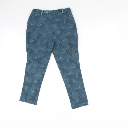 Harry Hall Girls Blue   Jegging Trousers Size 8-9 Years - Leggings