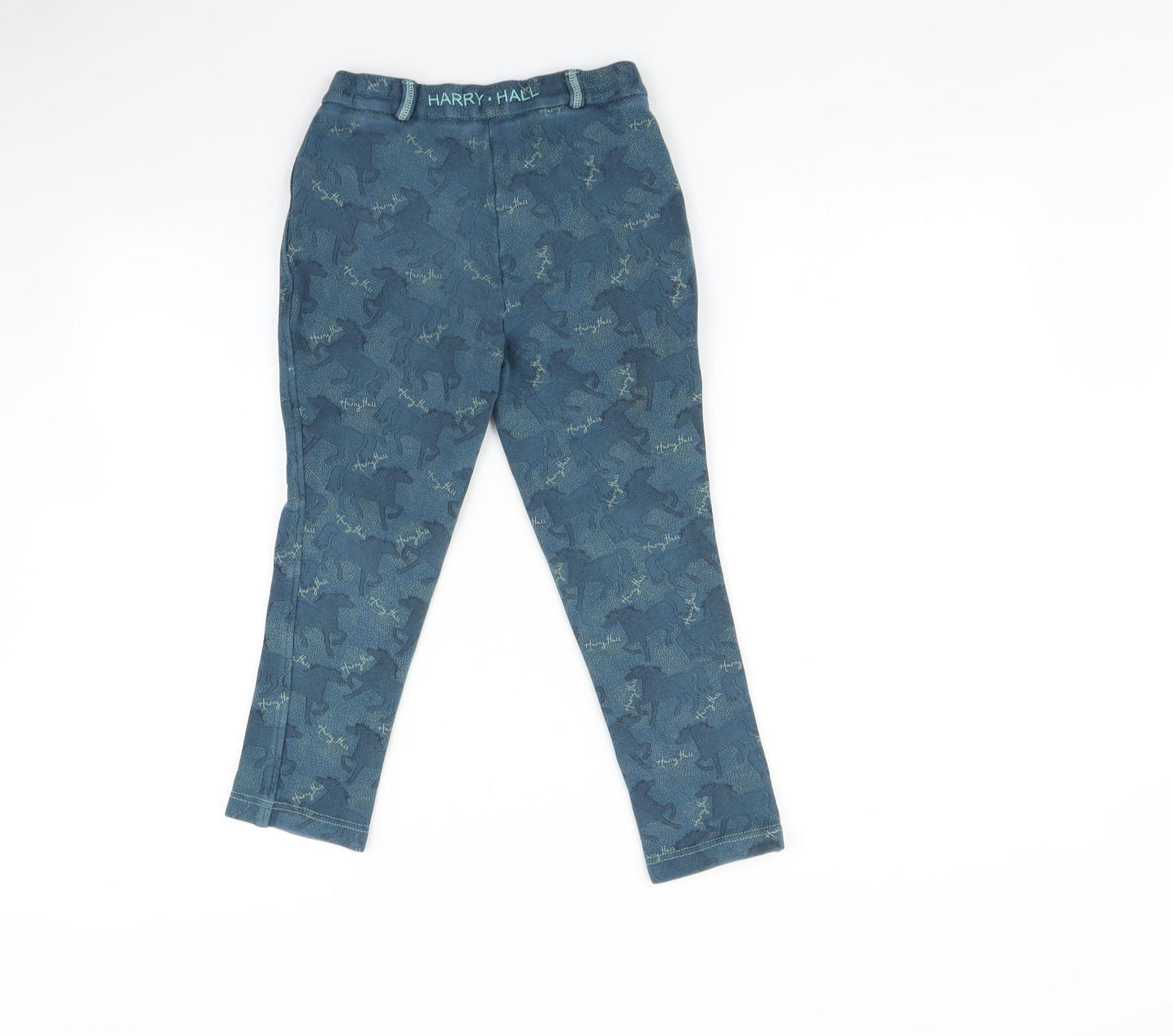 Harry Hall Girls Blue   Jegging Trousers Size 8-9 Years - Leggings