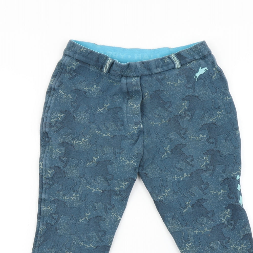 Harry Hall Girls Blue   Jegging Trousers Size 8-9 Years - Leggings