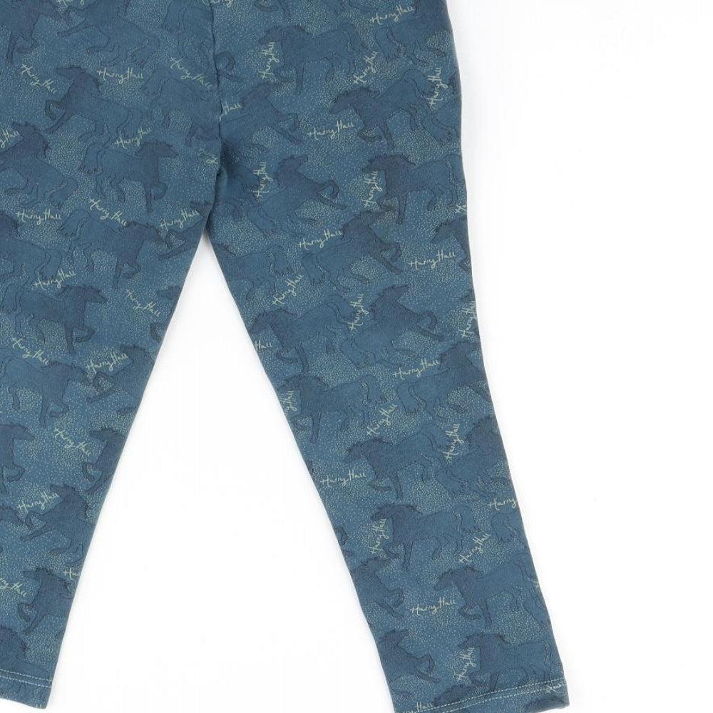 Harry Hall Girls Blue   Jegging Trousers Size 8-9 Years - Leggings