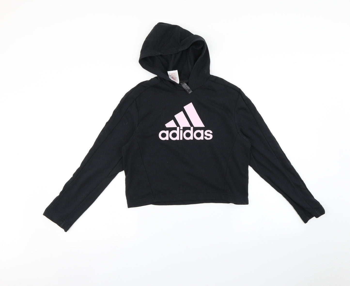 adidas Girls Black   Pullover Hoodie Size 11-12 Years