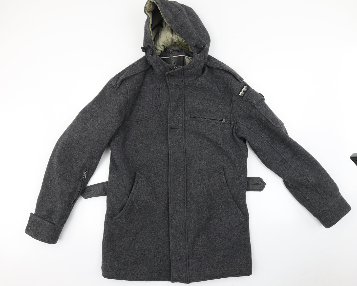 Duck and Cover Womens Grey   Parka Coat Size M