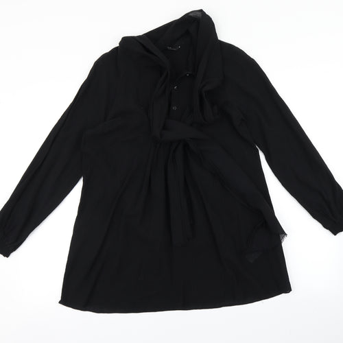 Zara Womens Black   T-Shirt Dress  Size XS
