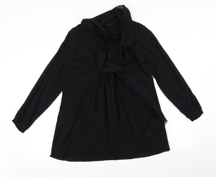 Zara Womens Black   T-Shirt Dress  Size XS
