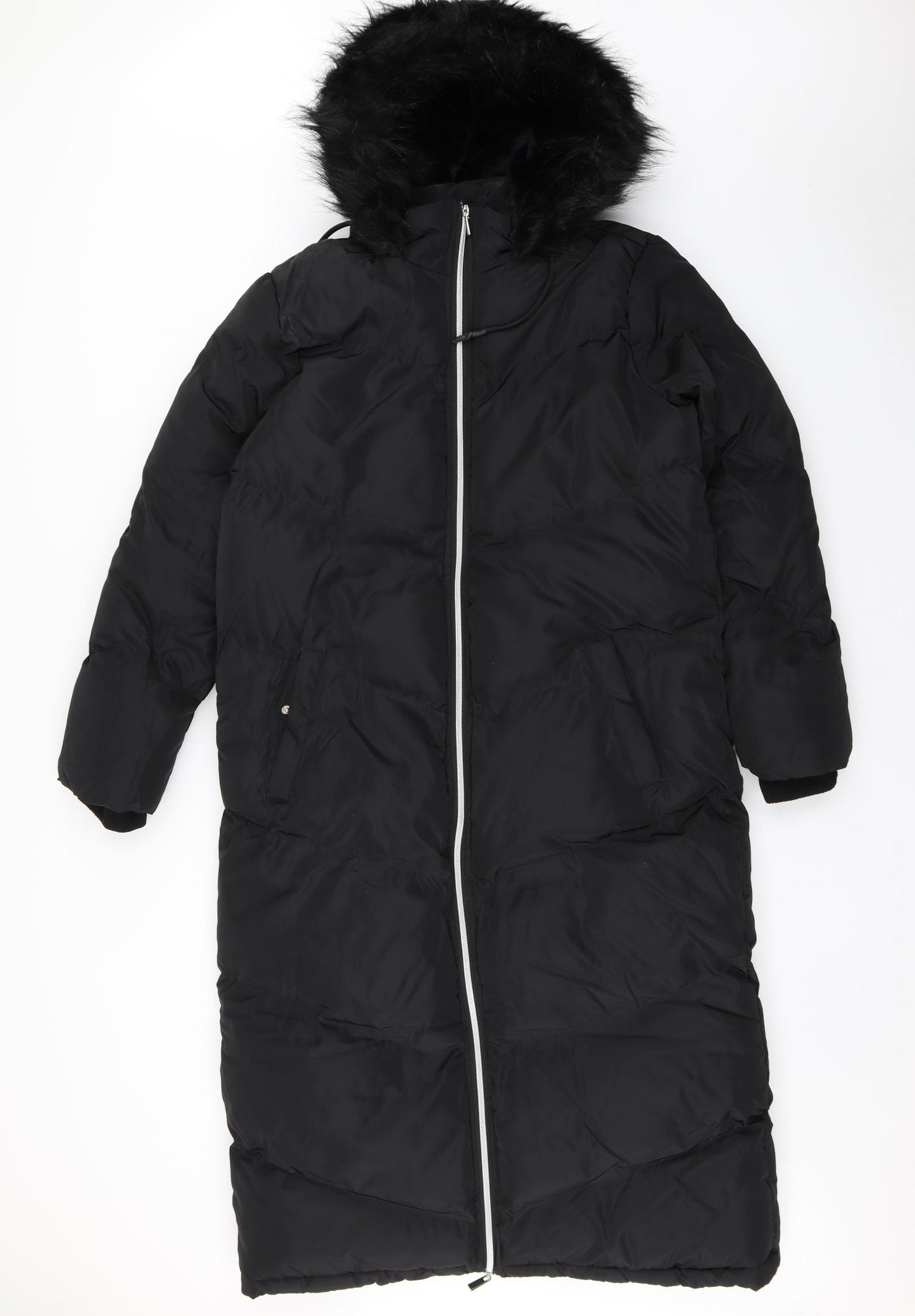 Brave Soul Womens Black   Parka Coat Size 12