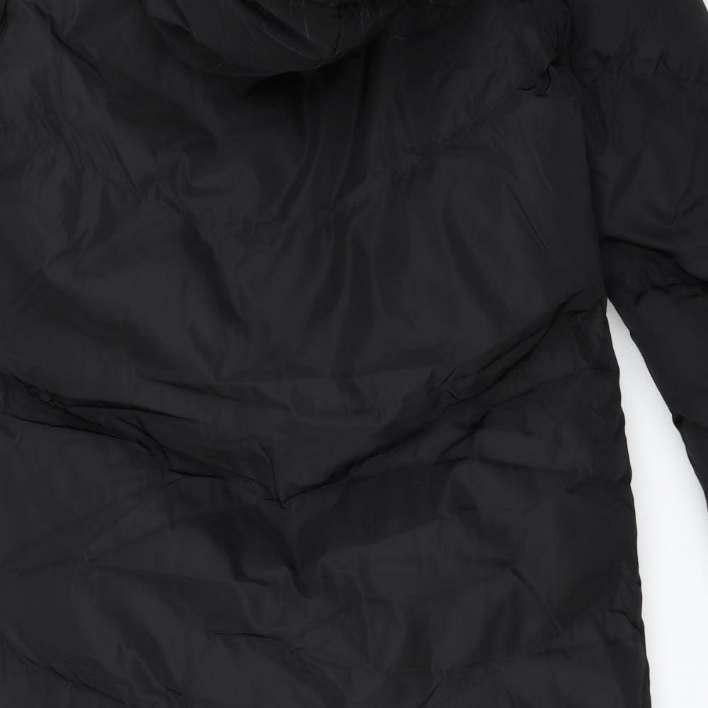 Brave Soul Womens Black   Parka Coat Size 12